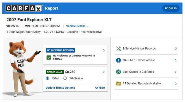 ford explorer 2007 1FMEU63E57UA88661 image ford explorer 2007 1FMEU63E57UA88661 image