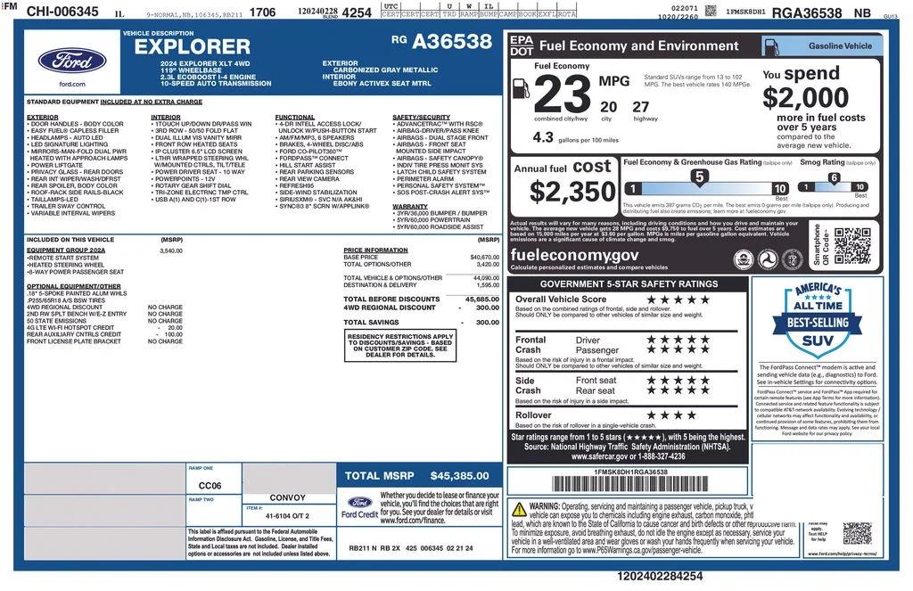 ford explorer 2024 1FMSK8DH1RGA36538 image ford explorer 2024 1FMSK8DH1RGA36538 image