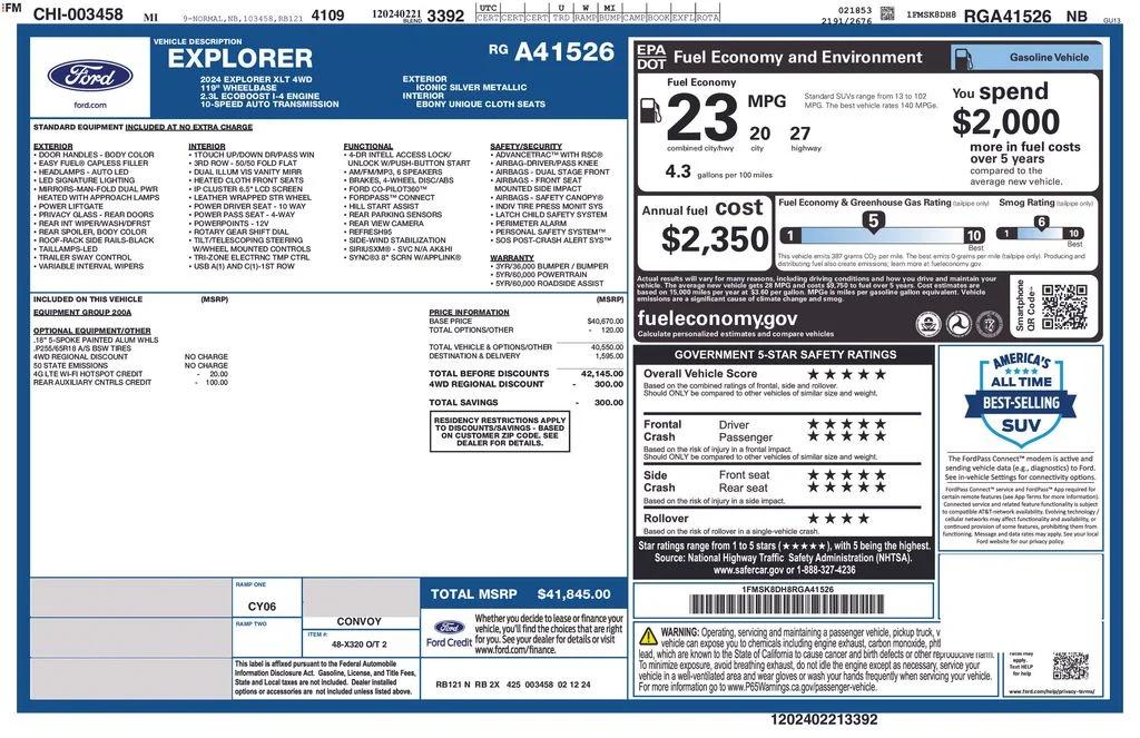 ford explorer 2024 1FMSK8DH8RGA41526 image ford explorer 2024 1FMSK8DH8RGA41526 image