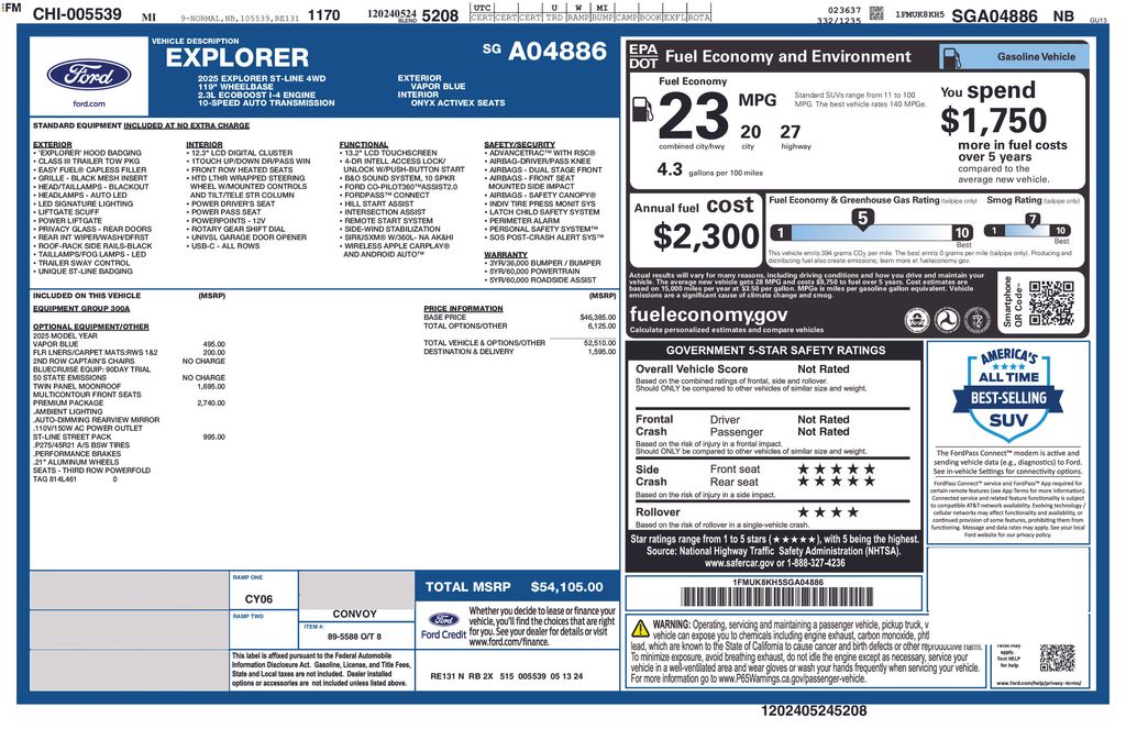 ford explorer 2025 1FMUK8KH5SGA04886 image ford explorer 2025 1FMUK8KH5SGA04886 image