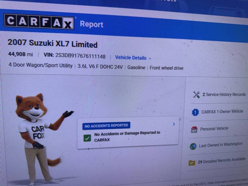 suzuki xl7 2007 2S3DB917676111148 image suzuki xl7 2007 2S3DB917676111148 image