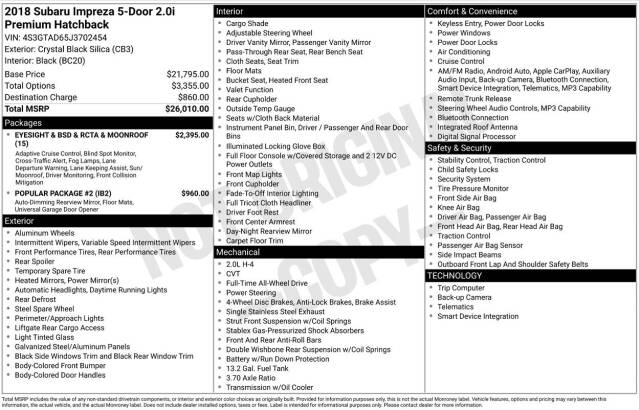 subaru impreza 2018 4S3GTAD65J3702454 image subaru impreza 2018 4S3GTAD65J3702454 image