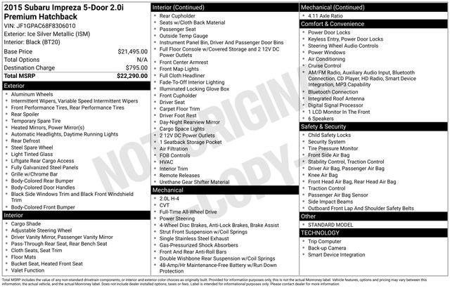 subaru impreza 2015 JF1GPAC68F8306010 image subaru impreza 2015 JF1GPAC68F8306010 image