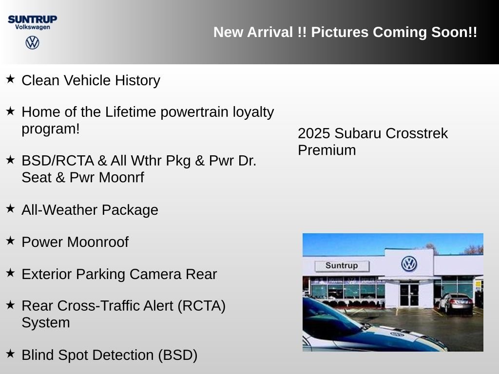 subaru crosstrek 2025 JF2GUHDC3S8238081 image subaru crosstrek 2025 JF2GUHDC3S8238081 image