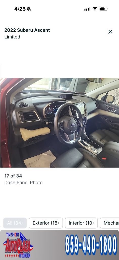 subaru ascent 2022 4S4WMALD6N3448280 image subaru ascent 2022 4S4WMALD6N3448280 image