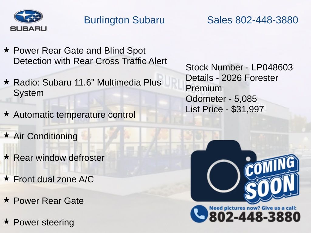 subaru forester 2026 4S4SLDD69T3048603 image subaru forester 2026 4S4SLDD69T3048603 image
