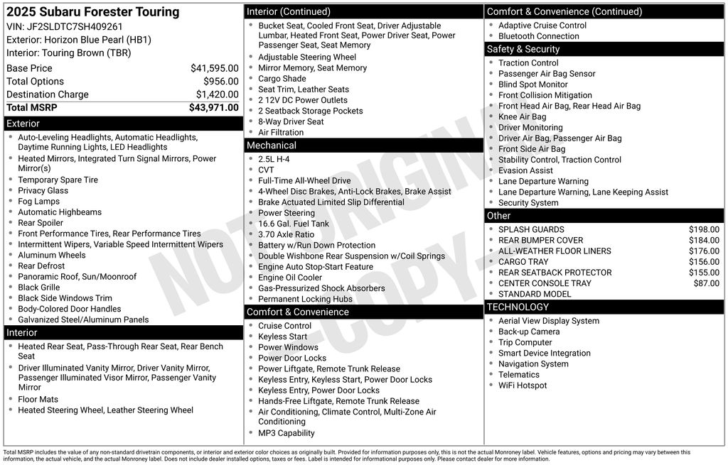 subaru forester 2025 JF2SLDTC7SH409261 image subaru forester 2025 JF2SLDTC7SH409261 image