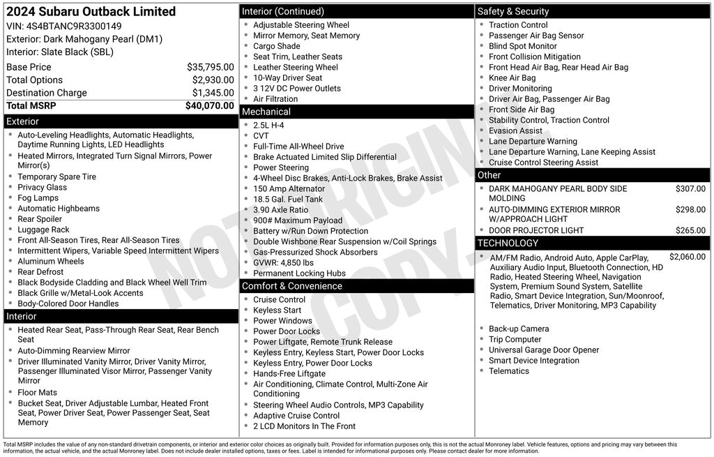 subaru outback 2024 4S4BTANC9R3300149 image subaru outback 2024 4S4BTANC9R3300149 image