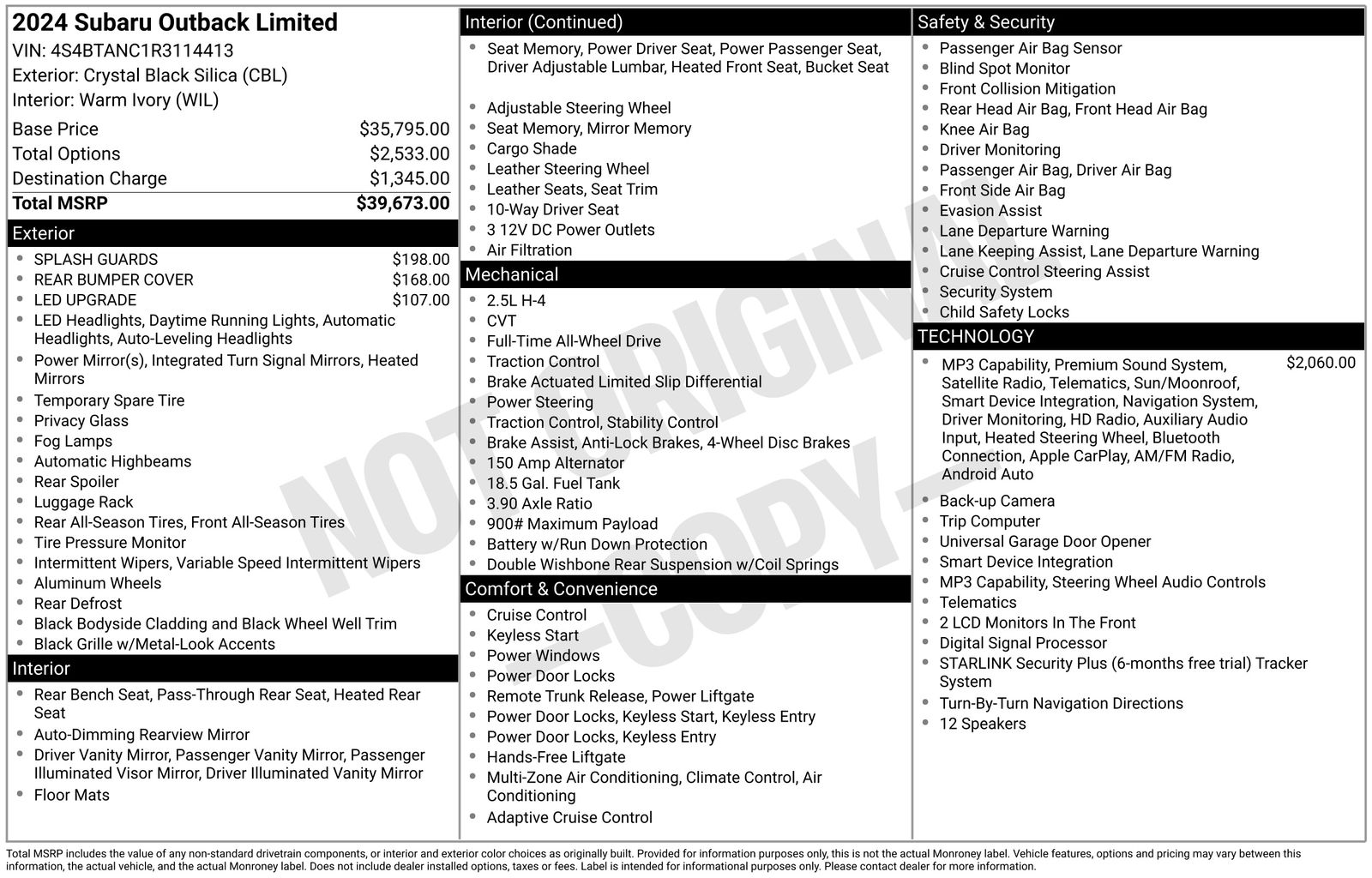 subaru outback 2024 4S4BTANC1R3114413 image subaru outback 2024 4S4BTANC1R3114413 image