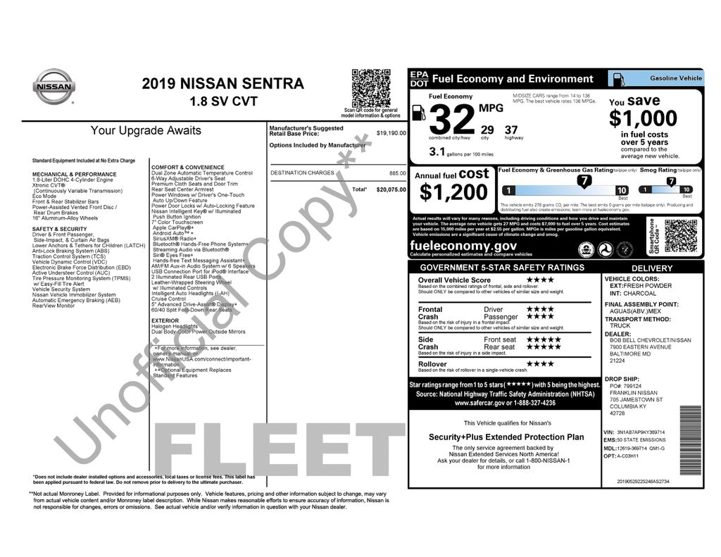 nissan sentra 2019 3N1AB7AP9KY369714 image nissan sentra 2019 3N1AB7AP9KY369714 image
