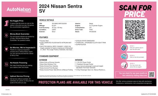 nissan sentra 2024 3N1AB8CV8RY252038 image nissan sentra 2024 3N1AB8CV8RY252038 image