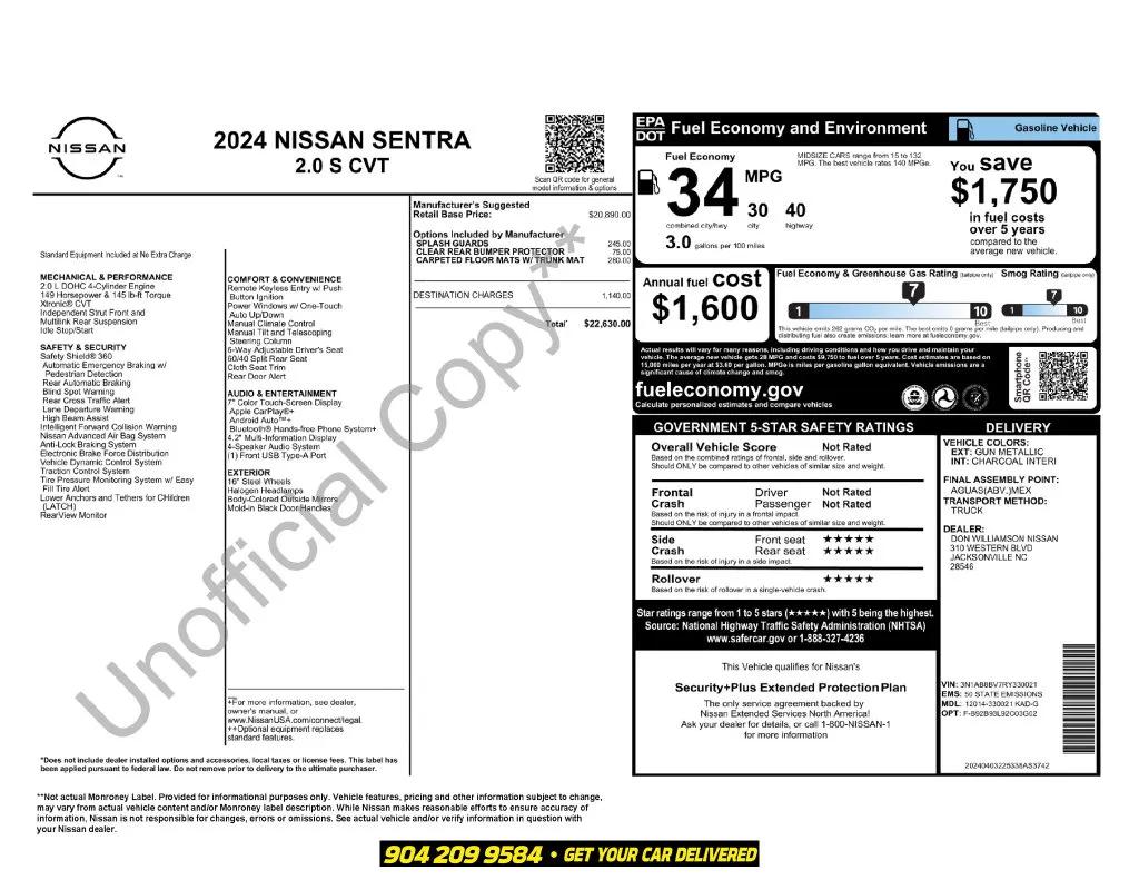 nissan sentra 2024 3N1AB8BV7RY330021 image nissan sentra 2024 3N1AB8BV7RY330021 image