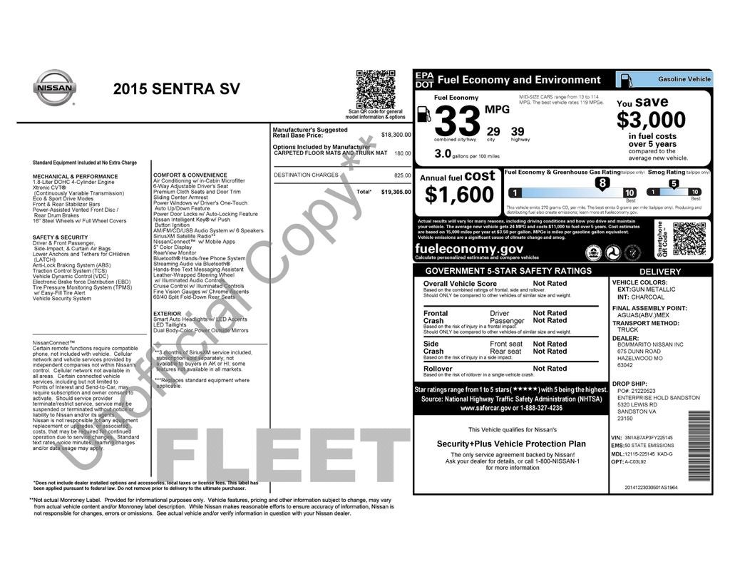 nissan sentra 2015 3N1AB7AP3FY225145 image nissan sentra 2015 3N1AB7AP3FY225145 image