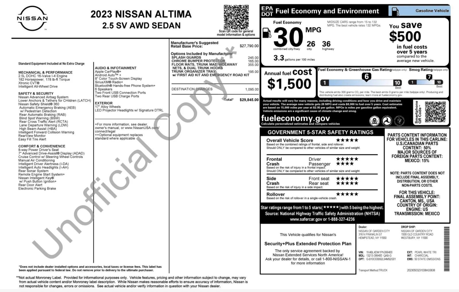 nissan altima 2023 1N4BL4DW1PN399400 image nissan altima 2023 1N4BL4DW1PN399400 image
