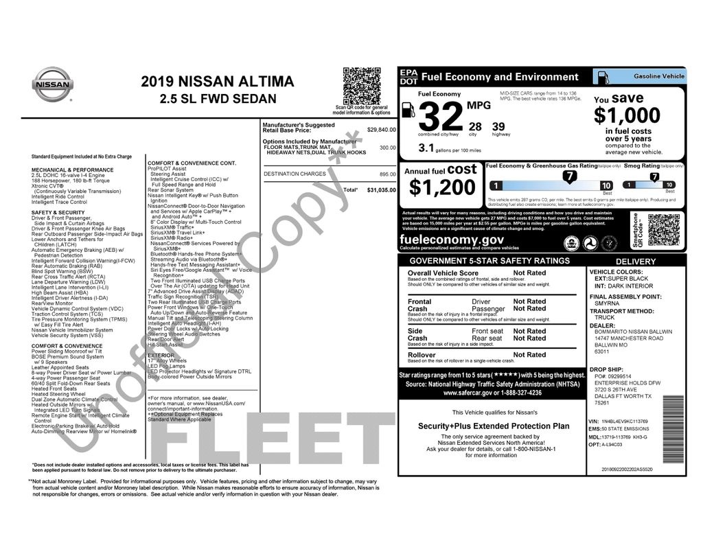 nissan altima 2019 1N4BL4EV9KC113769 image nissan altima 2019 1N4BL4EV9KC113769 image