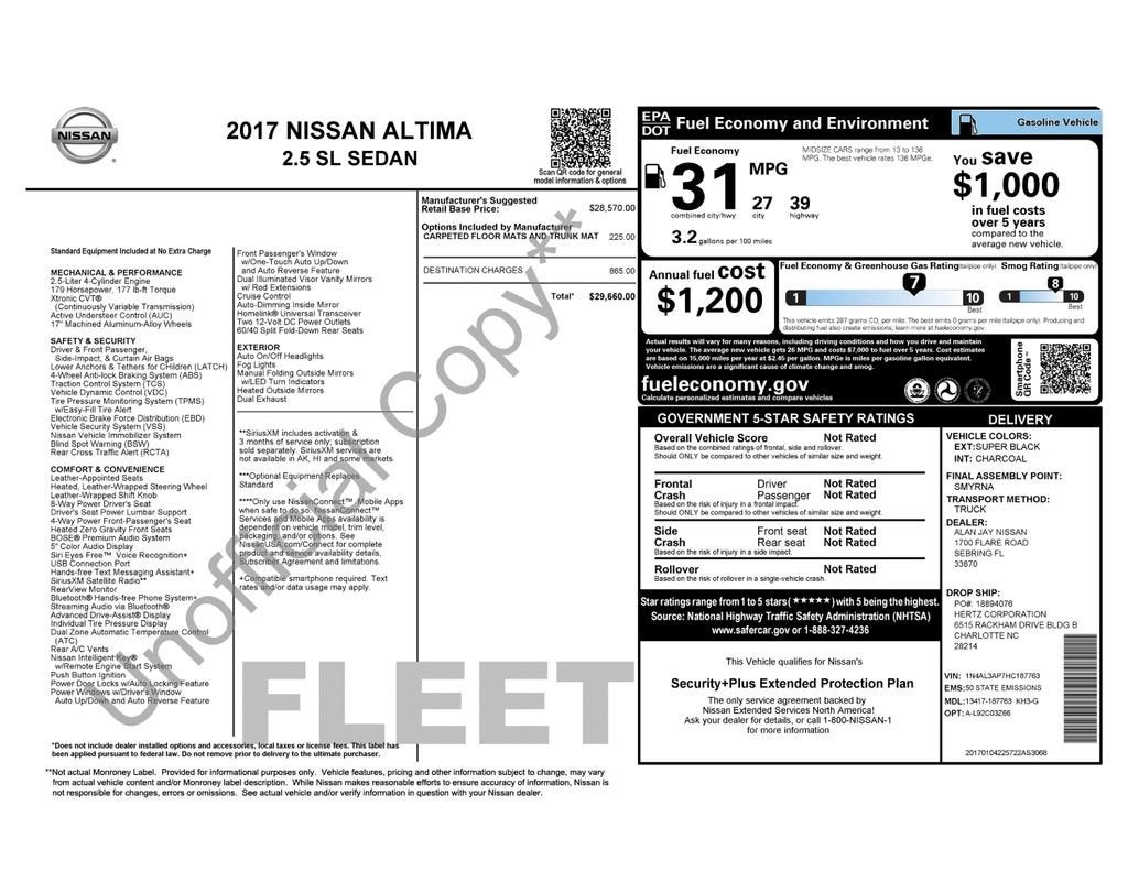 nissan altima 2017 1N4AL3AP7HC187763 image nissan altima 2017 1N4AL3AP7HC187763 image