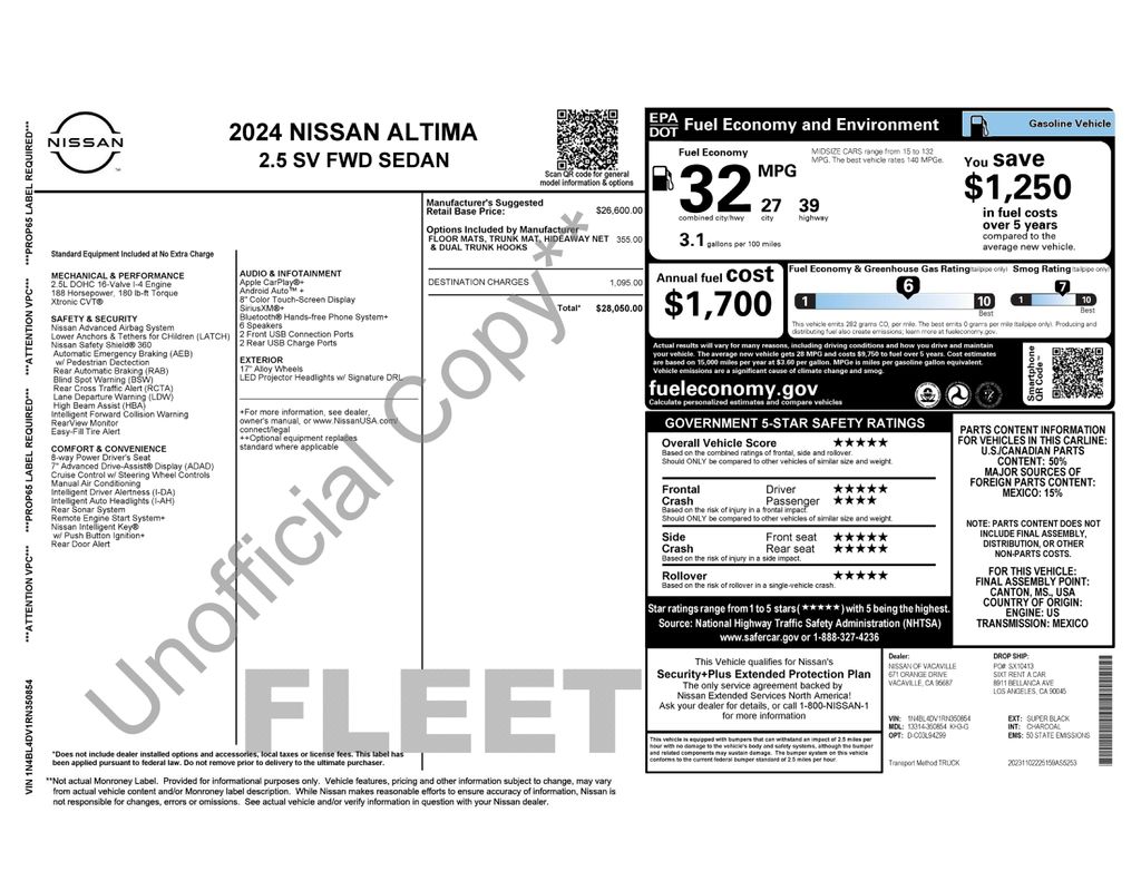 nissan altima 2024 1N4BL4DV1RN350854 image nissan altima 2024 1N4BL4DV1RN350854 image