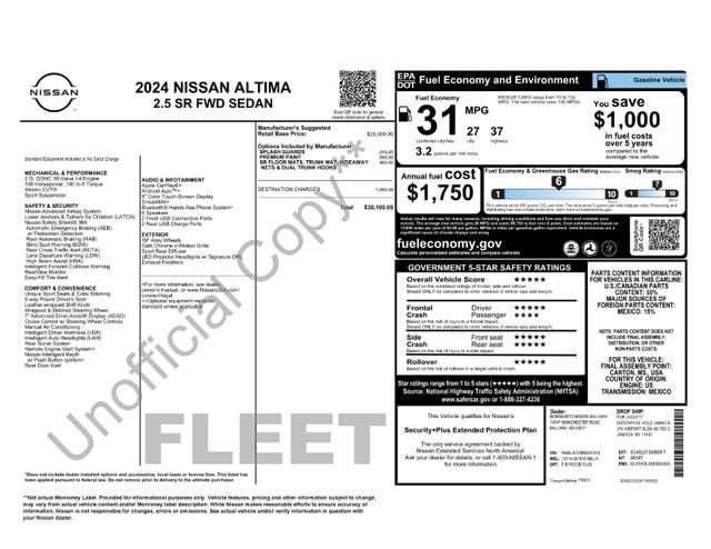 nissan altima 2024 1N4BL4CV9RN391816 image nissan altima 2024 1N4BL4CV9RN391816 image