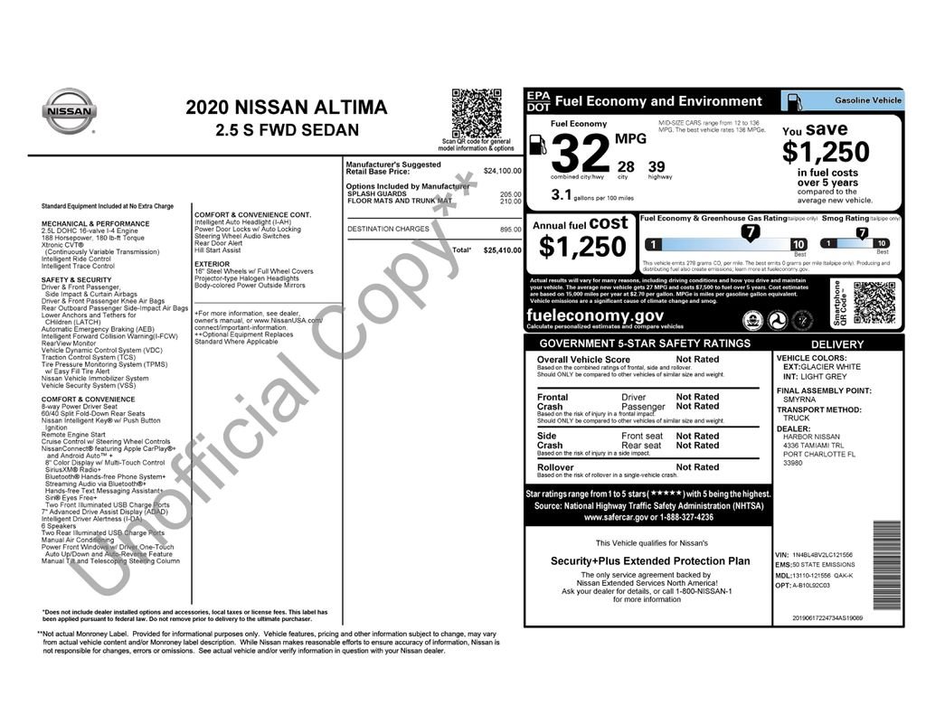 nissan altima 2020 1N4BL4BV2LC121556 image nissan altima 2020 1N4BL4BV2LC121556 image