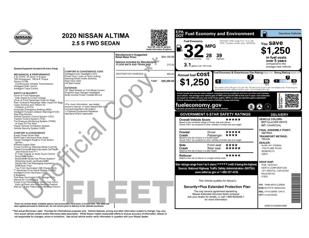 nissan altima 2020 1N4BL4BVXLC220030 image nissan altima 2020 1N4BL4BVXLC220030 image
