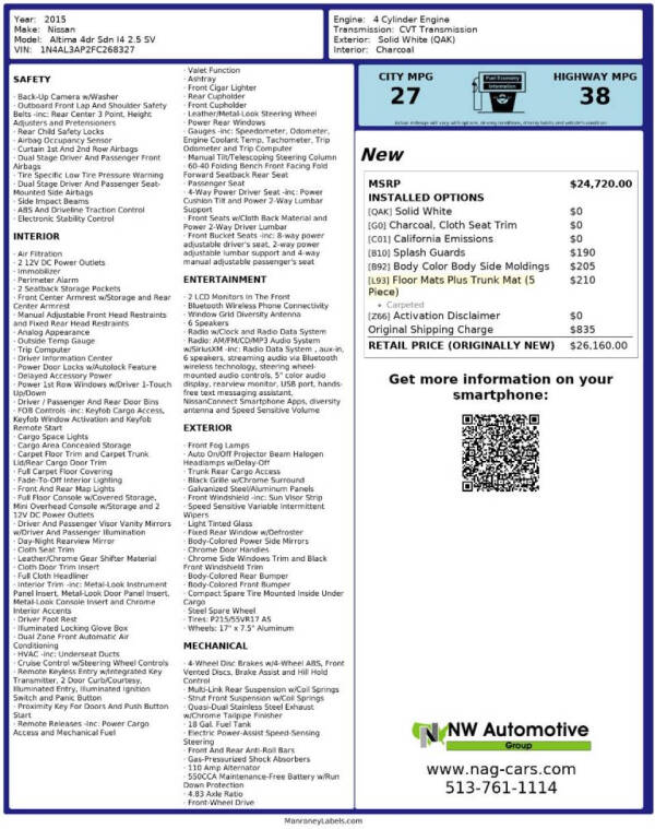 nissan altima 2015 1N4AL3AP2FC268327 image nissan altima 2015 1N4AL3AP2FC268327 image