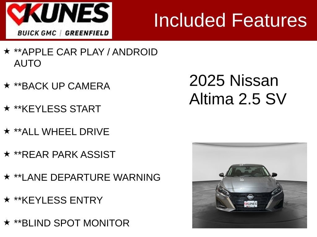 nissan altima 2025 1N4BL4DW7SN352624 image nissan altima 2025 1N4BL4DW7SN352624 image