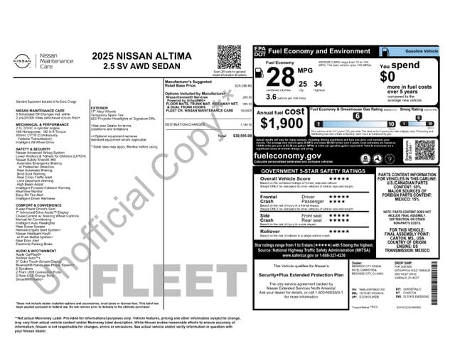 nissan altima 2025 1N4BL4DW7SN351103 image nissan altima 2025 1N4BL4DW7SN351103 image