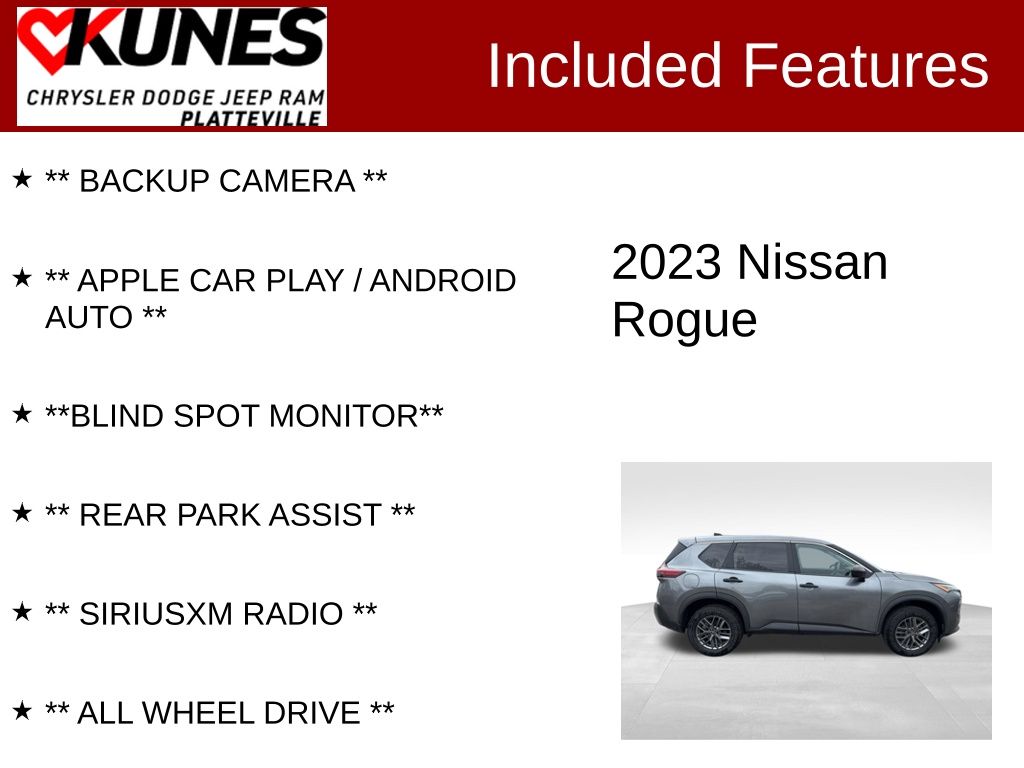 nissan rogue 2023 5N1BT3AB8PC947132 image nissan rogue 2023 5N1BT3AB8PC947132 image