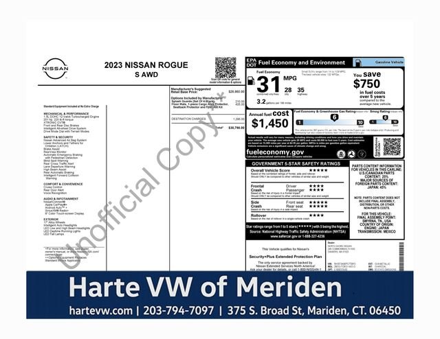 nissan rogue 2023 5N1BT3AB0PC772813 image nissan rogue 2023 5N1BT3AB0PC772813 image