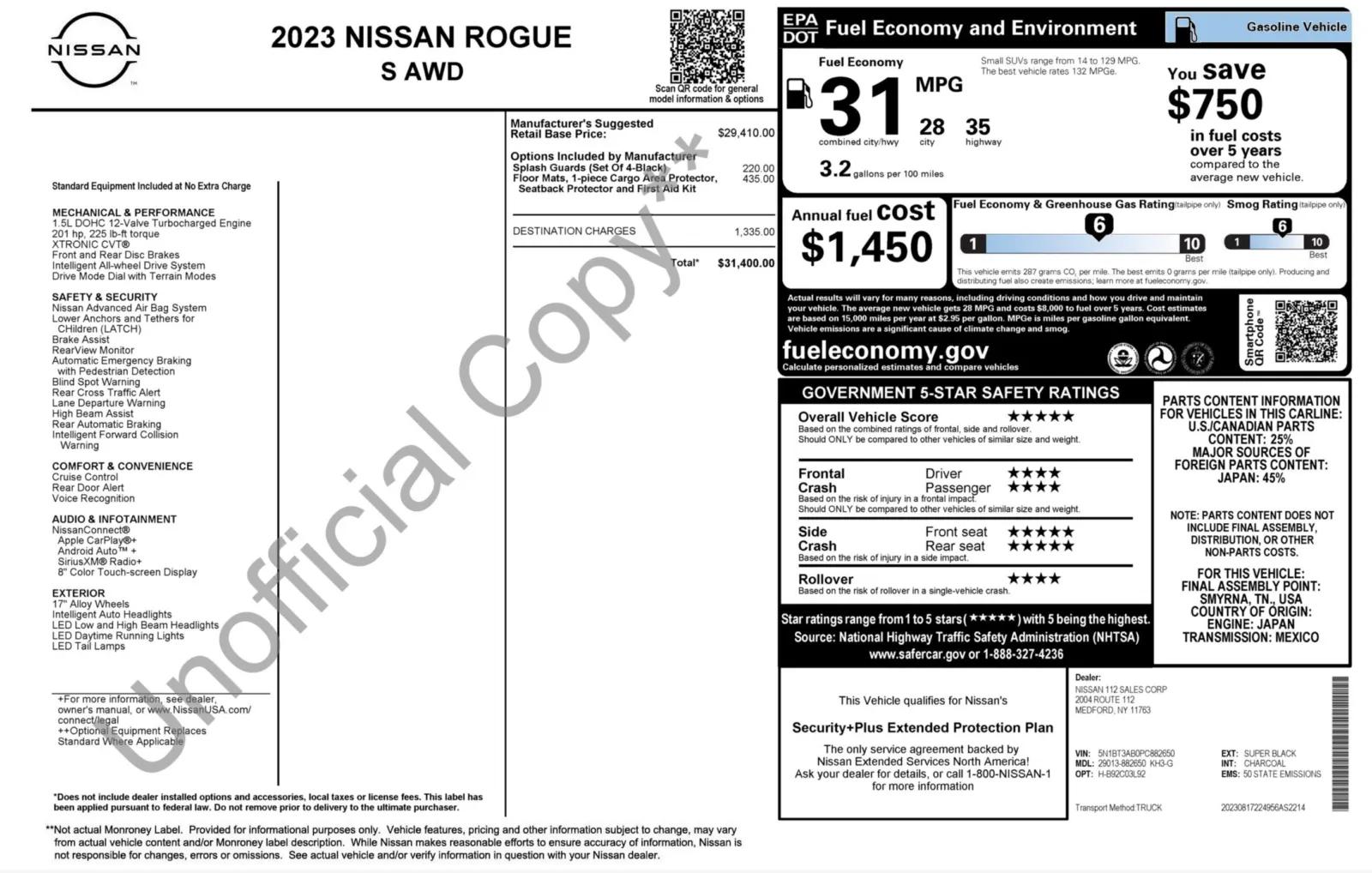 nissan rogue 2023 5N1BT3AB0PC882650 image nissan rogue 2023 5N1BT3AB0PC882650 image