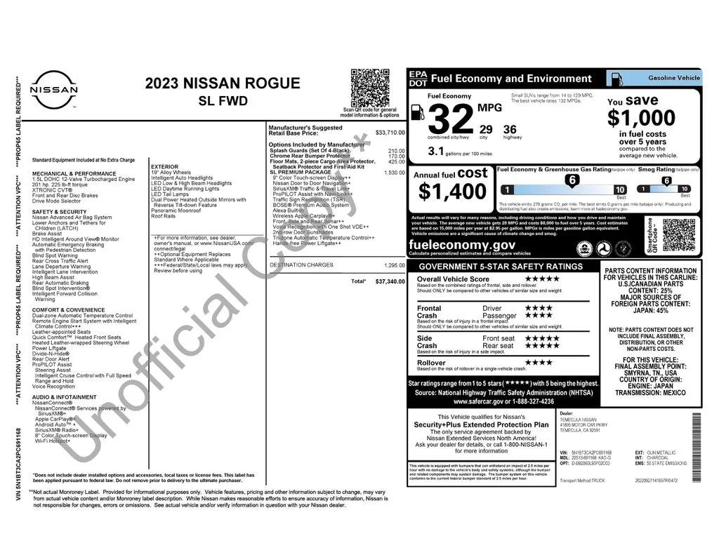 nissan rogue 2023 5N1BT3CA2PC691168 image nissan rogue 2023 5N1BT3CA2PC691168 image