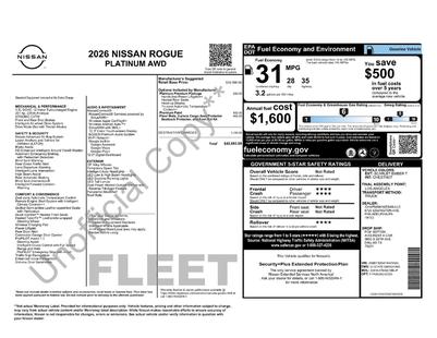 nissan rogue 2026 JN8BT3DD4TW476482 image nissan rogue 2026 JN8BT3DD4TW476482 image