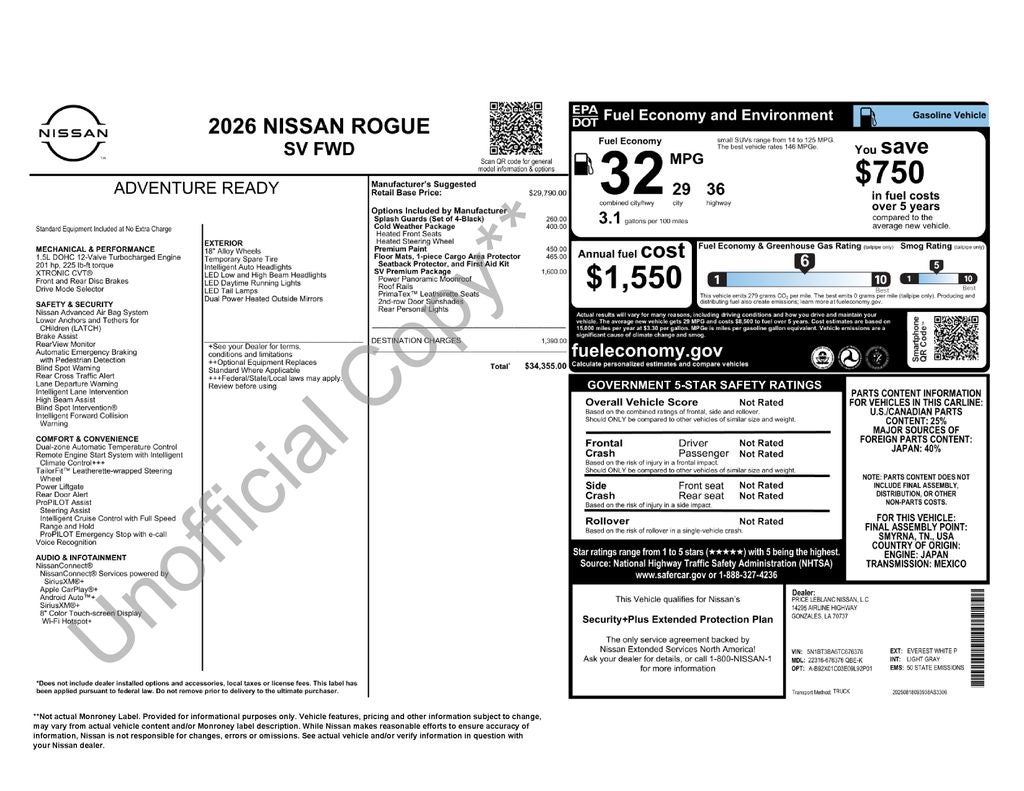 nissan rogue 2026 5N1BT3BA6TC676376 image nissan rogue 2026 5N1BT3BA6TC676376 image