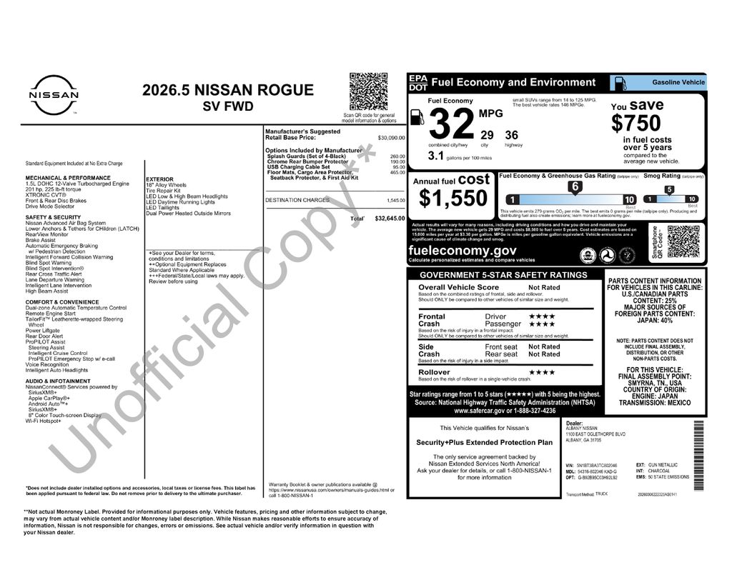 nissan rogue 2026 5N1BT3BA3TC802046 image nissan rogue 2026 5N1BT3BA3TC802046 image