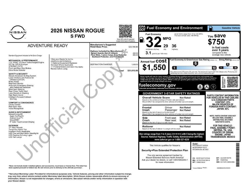 nissan rogue 2026 5N1BT3AA8TC675344 image nissan rogue 2026 5N1BT3AA8TC675344 image
