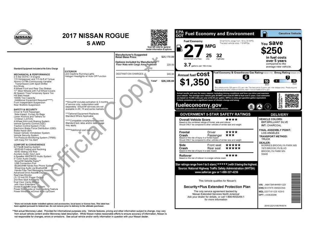 nissan rogue 2017 JN8AT2MV4HW011223 image nissan rogue 2017 JN8AT2MV4HW011223 image