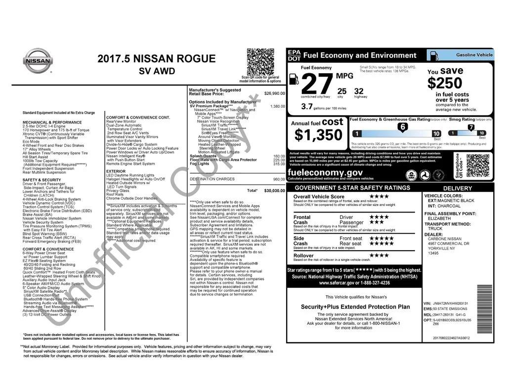 nissan rogue 2017 JN8AT2MVXHW283131 image nissan rogue 2017 JN8AT2MVXHW283131 image