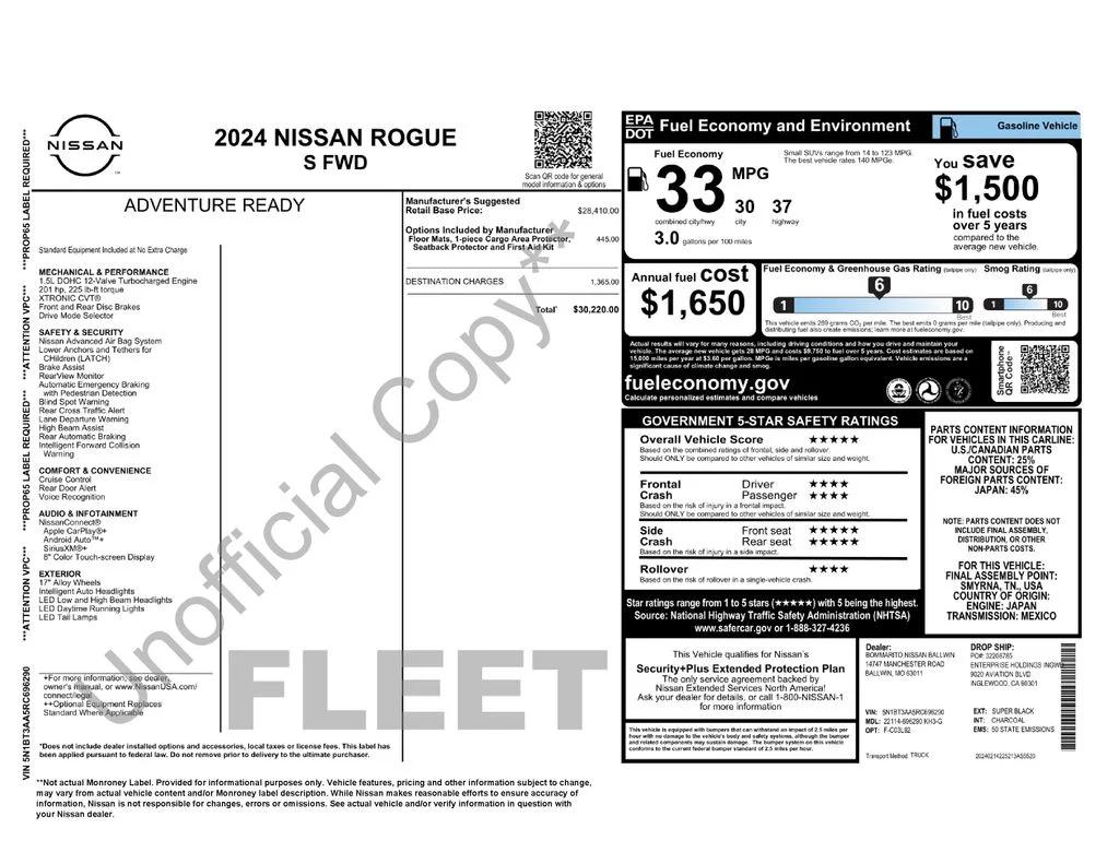 nissan rogue 2024 5N1BT3AA5RC696290 image nissan rogue 2024 5N1BT3AA5RC696290 image