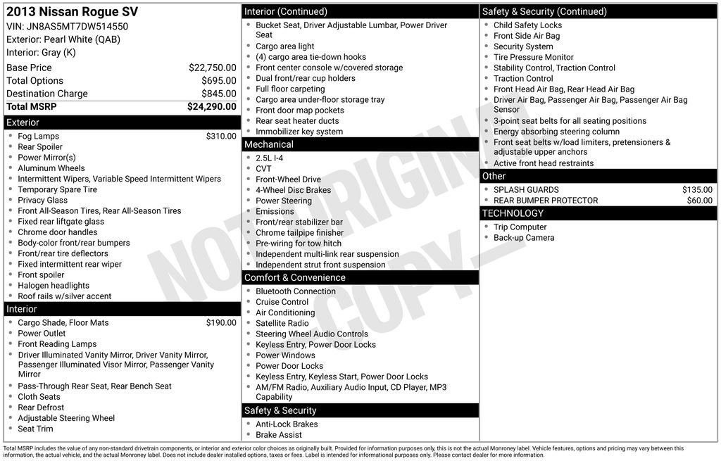 nissan rogue 2013 JN8AS5MT7DW514550 image nissan rogue 2013 JN8AS5MT7DW514550 image