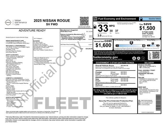 nissan rogue 2025 JN8BT3BA8SW006656 image nissan rogue 2025 JN8BT3BA8SW006656 image