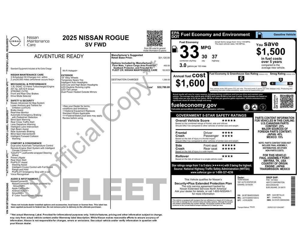 nissan rogue 2025 5N1BT3BA6SC828400 image nissan rogue 2025 5N1BT3BA6SC828400 image