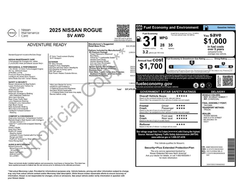 nissan rogue 2025 JN8BT3BBXSW416044 image nissan rogue 2025 JN8BT3BBXSW416044 image