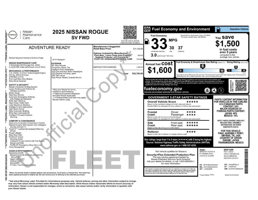 nissan rogue 2025 5N1BT3BA3SC826538 image nissan rogue 2025 5N1BT3BA3SC826538 image