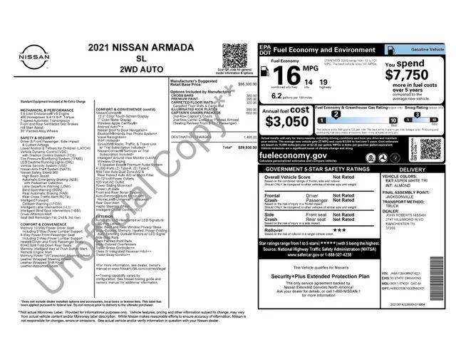 nissan armada 2021 JN8AY2BA3M9374221 image nissan armada 2021 JN8AY2BA3M9374221 image