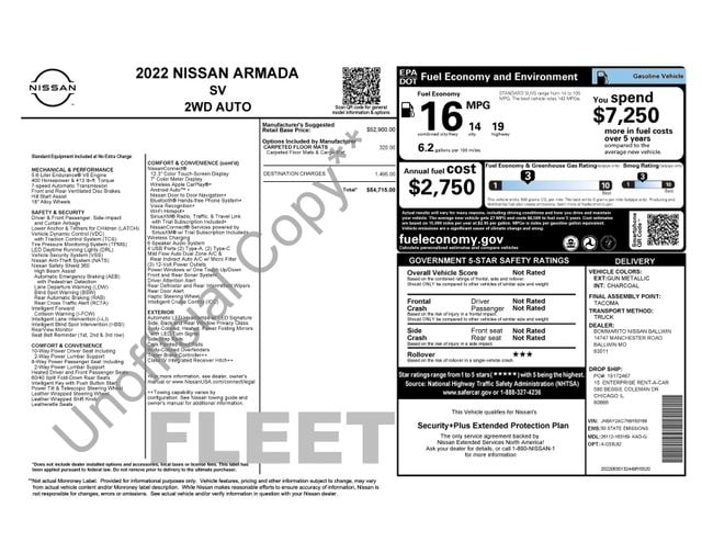 nissan armada 2022 JN8AY2AC7N9163169 image nissan armada 2022 JN8AY2AC7N9163169 image