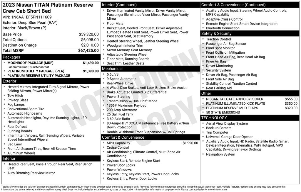 nissan titan 2023 1N6AA1EF5PN111609 image nissan titan 2023 1N6AA1EF5PN111609 image