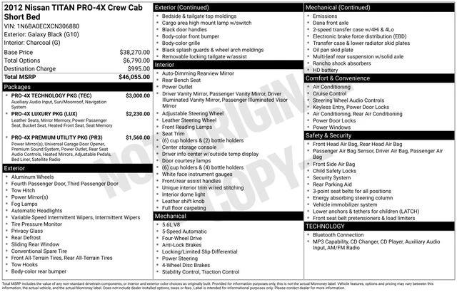 nissan titan 2012 1N6BA0ECXCN306880 image nissan titan 2012 1N6BA0ECXCN306880 image
