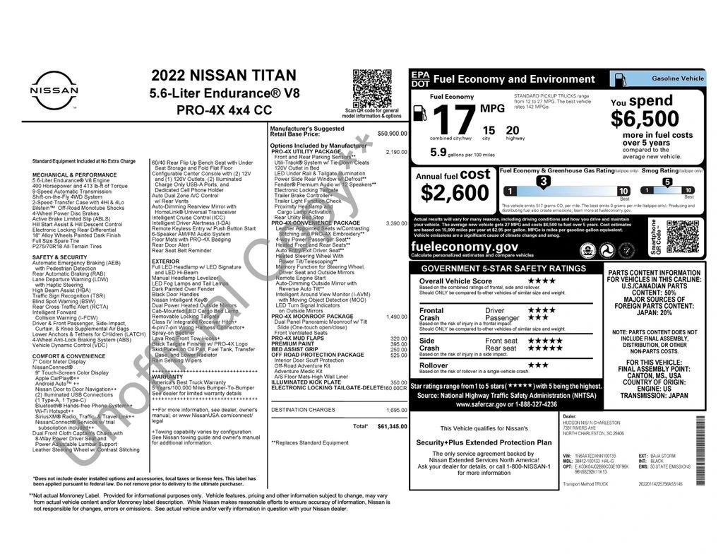 nissan titan 2022 1N6AA1EDXNN100133 image nissan titan 2022 1N6AA1EDXNN100133 image