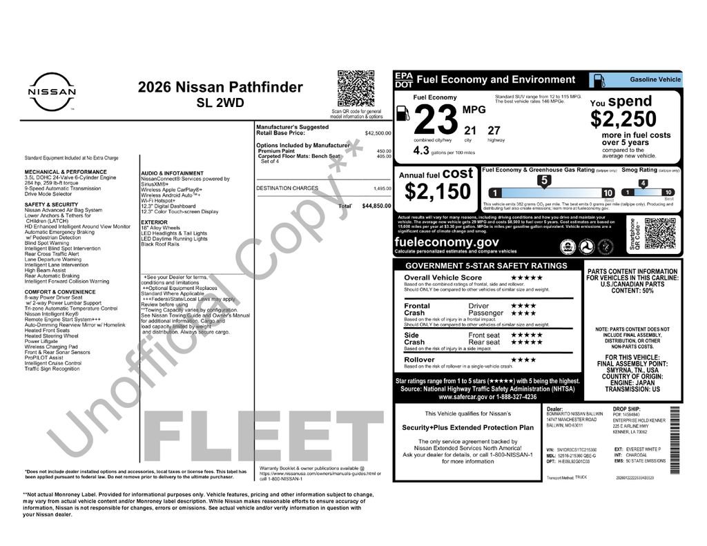 nissan pathfinder 2026 5N1DR3CS1TC215360 image nissan pathfinder 2026 5N1DR3CS1TC215360 image