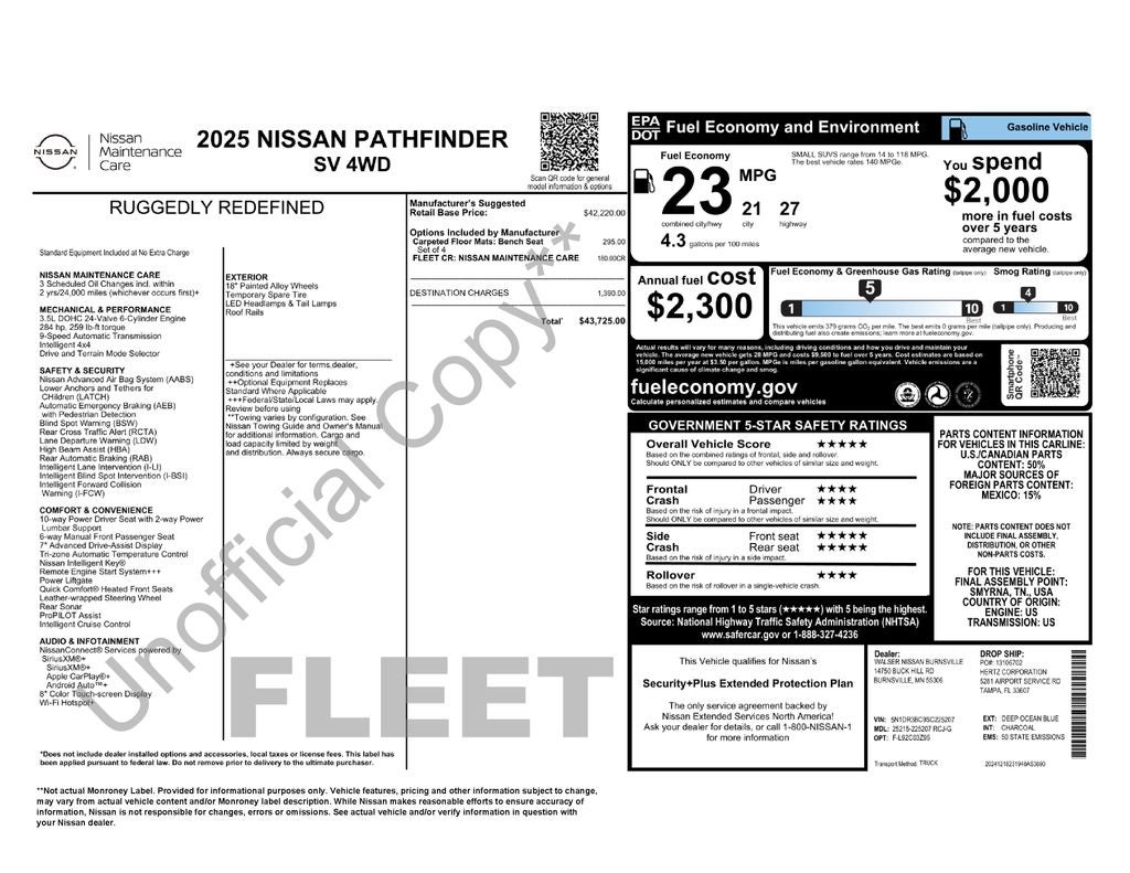 nissan pathfinder 2025 5N1DR3BC9SC225207 image nissan pathfinder 2025 5N1DR3BC9SC225207 image